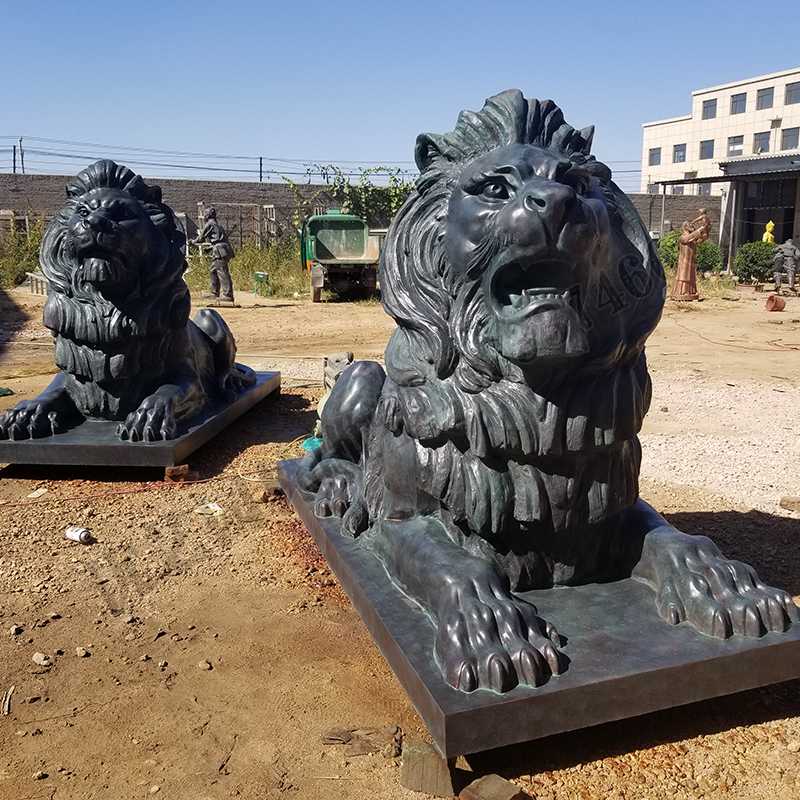 匯豐銅獅子，銅匯豐獅子，銅雕塑廠家，銅獅子廠家