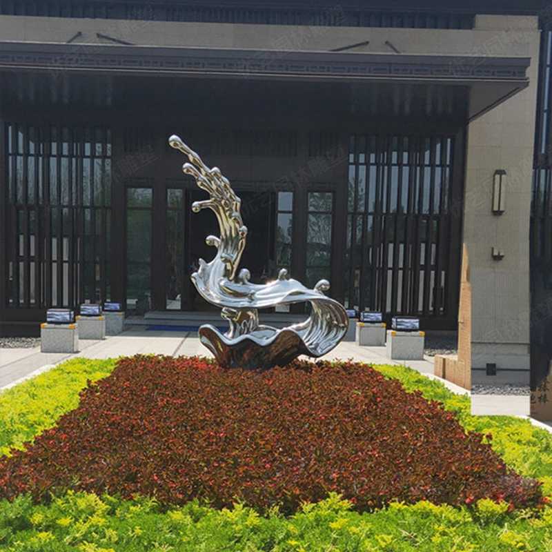 不銹鋼流水雕塑，不銹鋼雕塑廠家